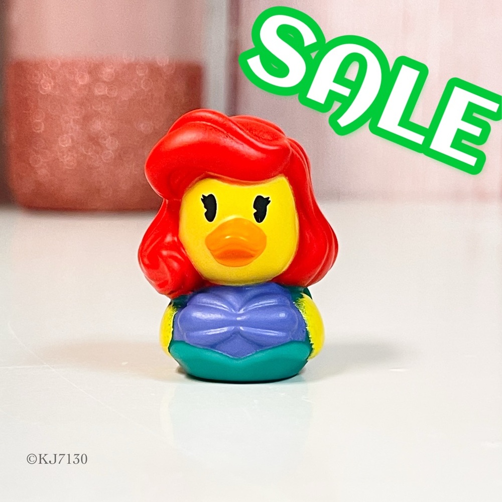 Duckalooz Disney Ariel Little Mermaid Rubber Duck Duckie Jeep Ducking NWOT